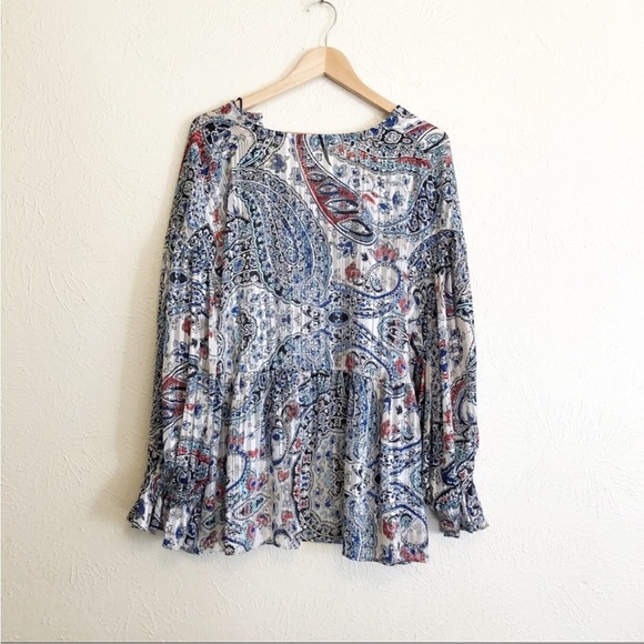 Zara Paisley Oversized Top Blouse - Picture 8 of 8